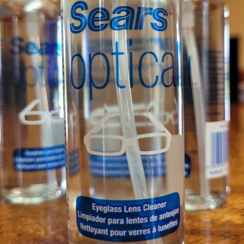 Sears Optical Eyeglass LENS CLEANER - (8x) 2oz. Spray Bottles, Camera, Phone - Picture 2 of 4